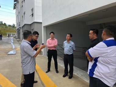 MP visit Permas Jaya Dormitories